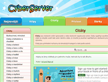 Tablet Screenshot of citaty.cyberserver.cz